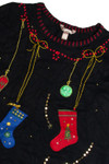 Vintage Black Ugly Christmas Sweater 62310