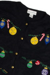 Vintage Black Ugly Christmas Cardigan 62315