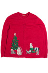 Vintage Red Ugly Christmas Cardigan 62321