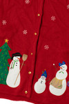 Snowmen Ugly Christmas Cardigan 61531