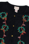 Vintage Black Ugly Christmas Cardigan 62329