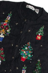 Vintage Black Ugly Christmas Cardigan 62343