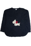 Vintage Black Ugly Christmas Sweater 62345