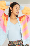 Colorblock Open Cardigan