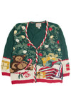 Vintage Green Ugly Christmas Cardigan 62359