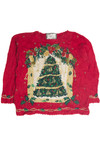 Vintage Red Ugly Christmas Sweater 62382