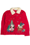 Vintage Red Ugly Christmas Cardigan 62397