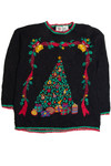 Vintage Black Ugly Christmas Sweater 62399