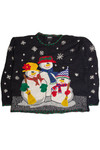 Vintage Black Ugly Christmas Sweater 62406