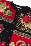Vintage Black Ugly Christmas Cardigan 62408
