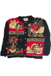 Vintage Black Ugly Christmas Cardigan 62420