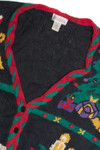 Vintage Black Ugly Christmas Cardigan 62425