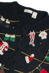 Vintage Black Ugly Christmas Cardigan 62426