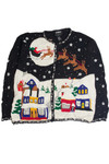 Vintage Black Ugly Christmas Cardigan 62430