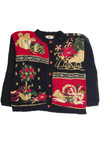 Vintage Black Ugly Christmas Cardigan 62432