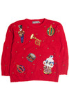 Vintage Red Ugly Christmas Sweater 62440