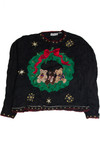 Vintage Black Ugly Christmas Sweater 62450