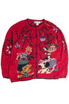 Vintage Red Ugly Christmas Cardigan 62453