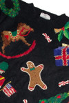 Vintage Black Ugly Christmas Sweater 62460