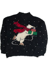 Vintage Black Ugly Christmas Sweater 62461