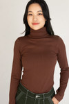 Seamless Ribbed Turtleneck