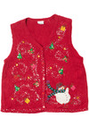 Snowy Sequins Ugly Christmas Vest 61595