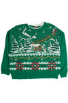 Vintage Green Christmas Sweatshirt 62484