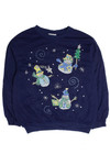 Vintage Blue Christmas Sweatshirt 62496