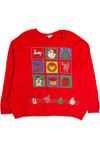 Vintage Red Christmas Sweatshirt 62512
