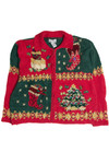 Vintage Red Ugly Christmas Cardigan 62514