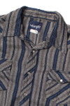 Striped Wrangler Snap Front Flannel Shirt