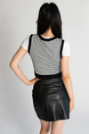 Houndstooth Sweater Vest With Tee