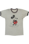 Vintage Mickey Mouse Walt Disney Productions Ringer T-Shirt