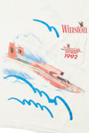 Vintage 1992 "Winston Eagle" Hydroplane Boat Racing Front/Back Print T-Shirt