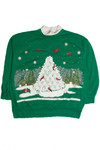 Vintage Green Christmas Sweatshirt 62557