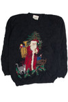 Vintage Black Ugly Christmas Sweater 62567