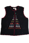 Vintage Black Ugly Christmas Vest 62569