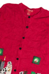 Vintage Red Ugly Christmas Cardigan 62572