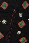 Red Plaid Tree Patches Ugly Christmas Vest 61632