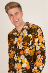 Throwback Floral Long Sleeve Button Up Shirt