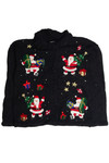 Vintage Black Ugly Christmas Cardigan 62575