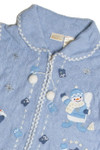 Vintage Blue Ugly Christmas Vest 62585