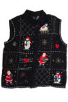 Vintage Black Ugly Christmas Vest 62591