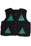 Vintage Black Ugly Christmas Vest 62594
