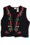 Vintage Black Ugly Christmas Vest 62597