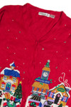 Vintage Red Ugly Christmas Cardigan 62611