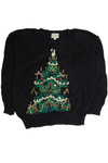 Vintage Black Ugly Christmas Sweater 62627