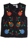 Vintage Black Ugly Christmas Vest 62628