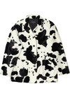 Vintage Cow Print Karen Kane Chore Coat