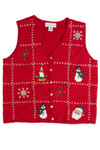 Vintage Red Ugly Christmas Vest 62636